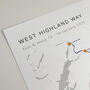 West Highland Way Personalised Print Whw Adventure, thumbnail 4 of 6