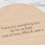 Engraved Plain Wooden Coaster For Long Distance Friend, thumbnail 4 of 5