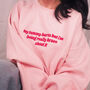 My Tummy Hurts Embroidered Crewneck Sweatshirt, thumbnail 1 of 5