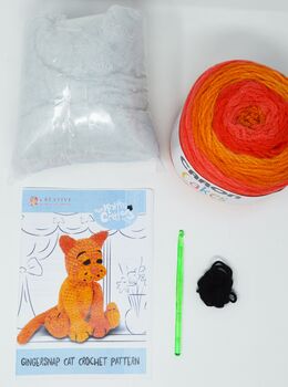 Gingersnap Cat Crochet Kit, 3 of 3