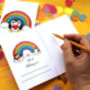 A6 Rainbow Penguin Notebook, thumbnail 4 of 5