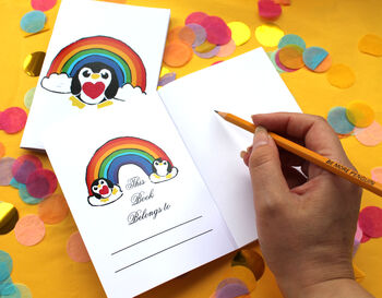 A6 Rainbow Penguin Notebook, 4 of 5