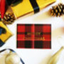 Luxury Tartan And Gold Foil Christmas Card, thumbnail 1 of 3
