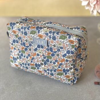 Personalised Liberty Cotton Wash /Cosmetic Bag, 4 of 6