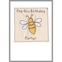 Personalised Bumble Bee Birthday Card For Her Or Him, thumbnail 7 of 12