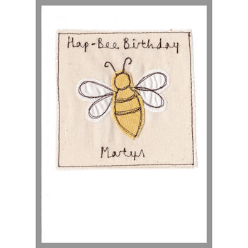 Personalised Bumble Bee Birthday Card For Her Or Him, 7 of 12