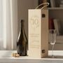 Personalised Engraved Floral Frame Hinged Bottle Box, thumbnail 1 of 3