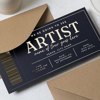Concert Or Show Ticket Gift Voucher Scratch Reveal, 3 of 9