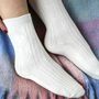 Personalised Childless Cat Lady Taylor Swift Bed Socks, thumbnail 2 of 3