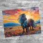 Shetland Pony Textured Glass Chopping Board, thumbnail 7 of 8