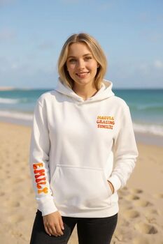 'Forever Chasing Sunsets' Hoodie, 4 of 6