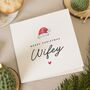 Personalised Christmas Card For Wife Wifey, thumbnail 1 of 7