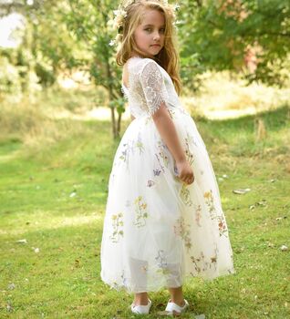 Enchanted Dress – Ivory Cream / White Lace, 9 of 9
