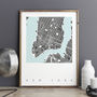 New York Map Art Print Limited Edition, thumbnail 1 of 5