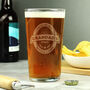 Custom Beer Label Style Pint Glass, thumbnail 4 of 7