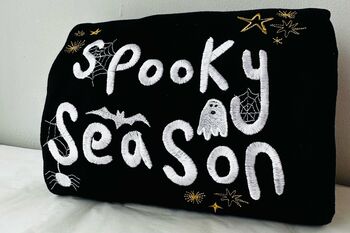 Spooky Season Embroidered Sweatshirt, 3 of 9