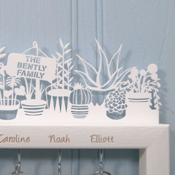 Personalised Large Potted Plants Key Holder, 3 of 3
