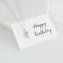 70th Birthday Silver Leaf Necklace, thumbnail 4 of 8