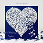 Mothering Sunday White Butterfly Heart Card, Not 3D, thumbnail 1 of 12