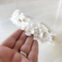 White Flower Bridal Headpiece, thumbnail 6 of 6