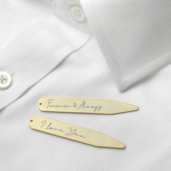 Personalised Handwriting Collar Stiffeners, 3 of 12
