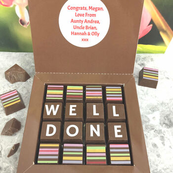 Personalised Well Done Message Chocolates, 6 of 8