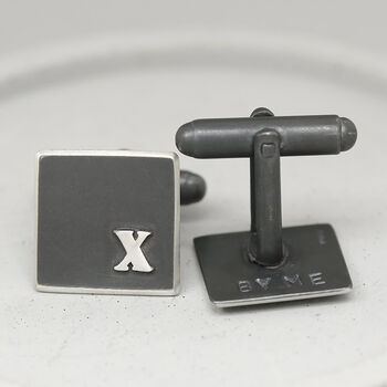 10th Anniversary Gift For Him. Roman Numeral Cufflinks, 4 of 10