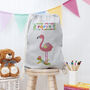 Personalised Flamingo Nursery Bag, thumbnail 3 of 12