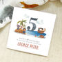 Personalised Pirate Animal Any Age Birthday Card, thumbnail 1 of 2