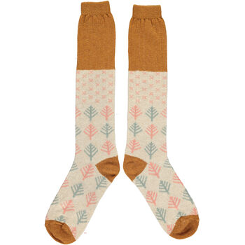Ladies Patterned Soft Lambswool Socks, 5 of 5