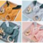 Bunny Muslin New Baby Gift Set In Keepsake Box, thumbnail 2 of 12