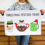 'Festiviteas' Christmas Tea Towel, thumbnail 1 of 4