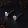 Sterling Silver Micro Circle Stud Earrings, thumbnail 1 of 4