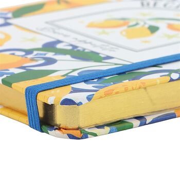 Italian Lemon Print A5 Recipe Journal, 3 of 3
