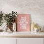 Back Once Again With The Ready Made Pasta Wall Print | White And Pink, thumbnail 1 of 3
