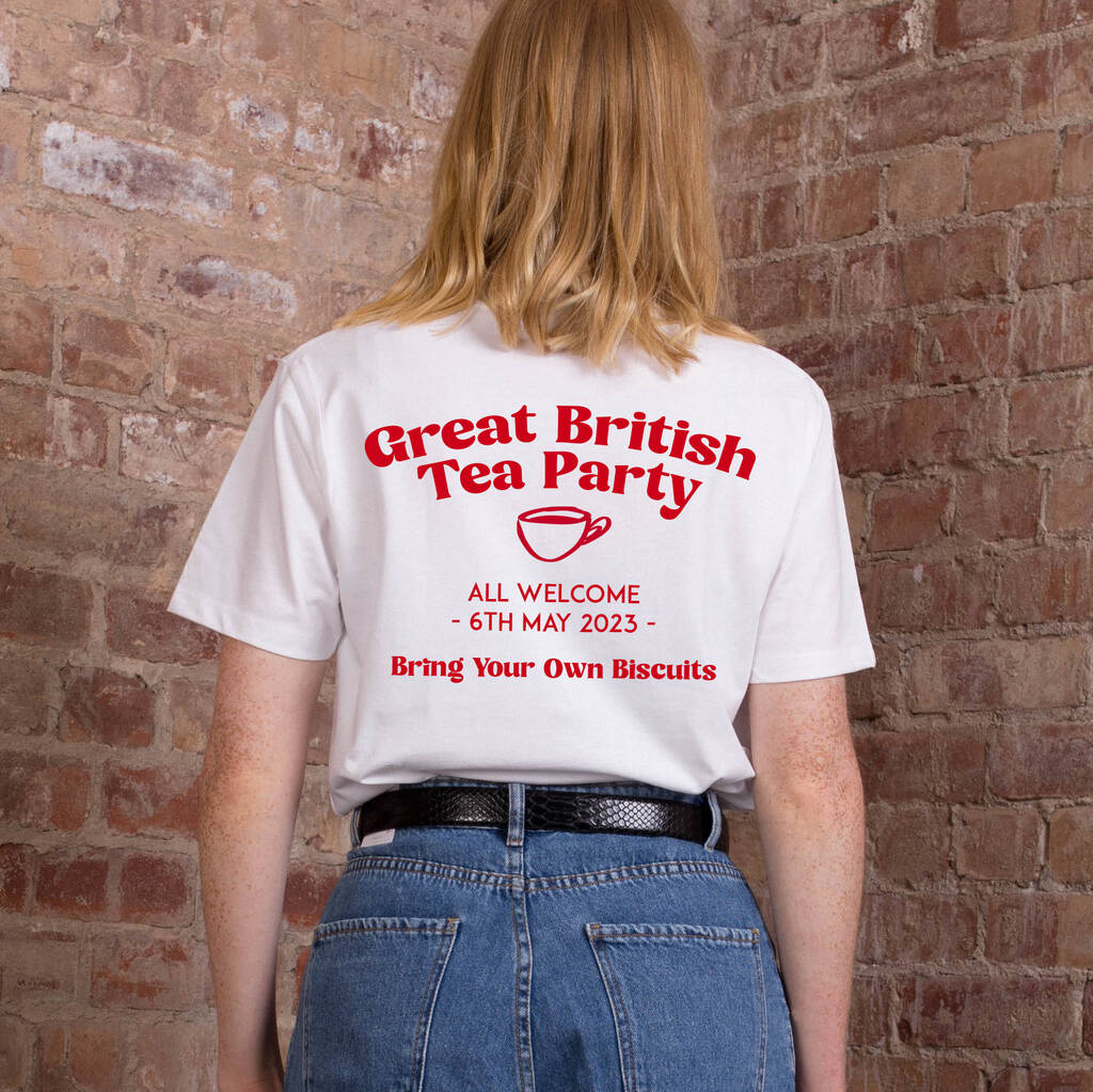 Great British Tea Party Coronation T Shirt By Rock On Ruby