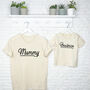 Personalised Matching Adult And Child T Shirt Set, thumbnail 2 of 4