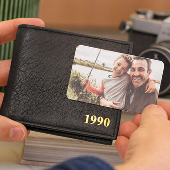 Personalised Birth Year Leather Wallet, 5 of 5