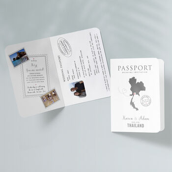 All About Travel Passport Wedding Invitation And RSVP, 5 of 7