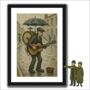 One Man Band Lowry Style Framed Art, thumbnail 1 of 2
