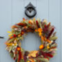 Bright Autumn Dried Flower Wreath, thumbnail 1 of 5