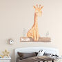 Personalised Giraffe Wall Sticker For Little Boy Or Girls Room Nursery Gift For Children, thumbnail 1 of 2