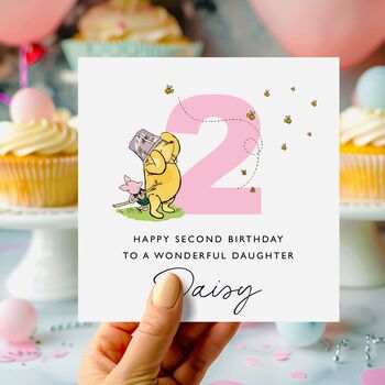 2nd Birthday Card Winnie The Pooh Son *Fully Personalised, 2 of 2