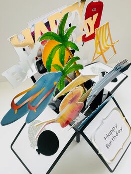 Cruise Themed 3D Birthday Card, 4 of 6