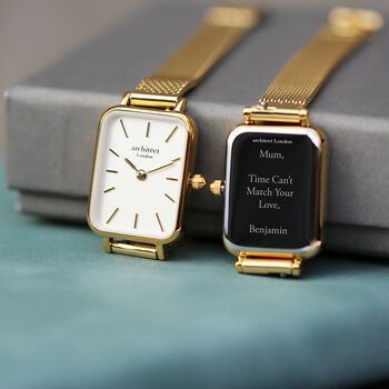 Ladies Personalised Gold Watch – Architēct Lille, 3 of 6