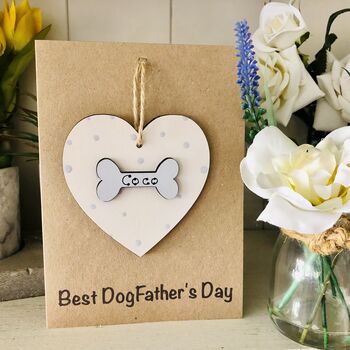 Personalised Father's Day Dog Pooch Keepsake Card, 8 of 10