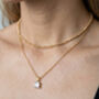 Shikaku Gold Stone Pendant Necklace, thumbnail 4 of 6