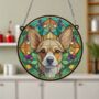 Chihuahua Fawn Stained Glass Effect Suncatcher, thumbnail 4 of 6