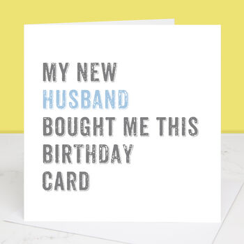 Personalised From Your Husband Birthday Card, 2 of 4