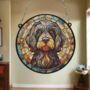 Cockapoo Black Stained Glass Effect Suncatcher, thumbnail 6 of 6